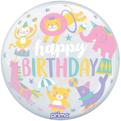 20" Sphere - Birthday Pastel Circus - Premium Party Distribution