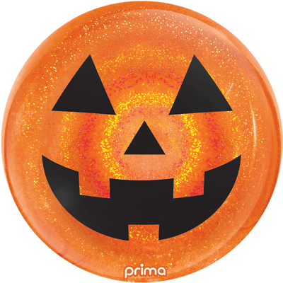 20" Sphere - Jack - o - Lantern Orange Glitter - Premium Party Distribution