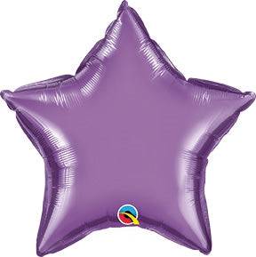20" Star - Chrome Purple (10ct) - Premium Party Distribution