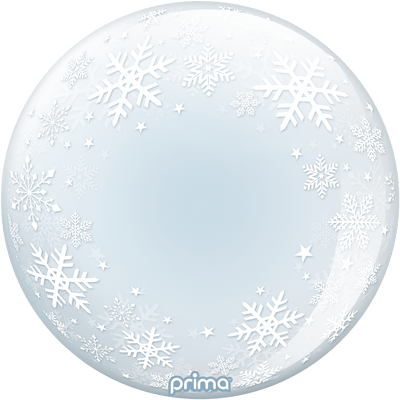 20” White Snowflakes Sphere - Premium Party Distribution