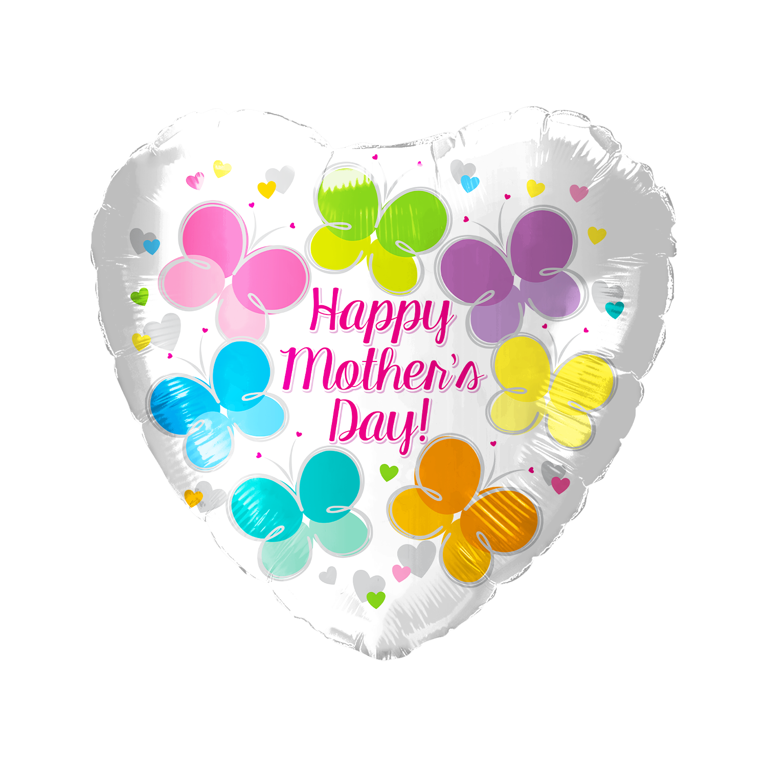 Party America 18" Happy Mother's Day Colorful Butterflies Balloon