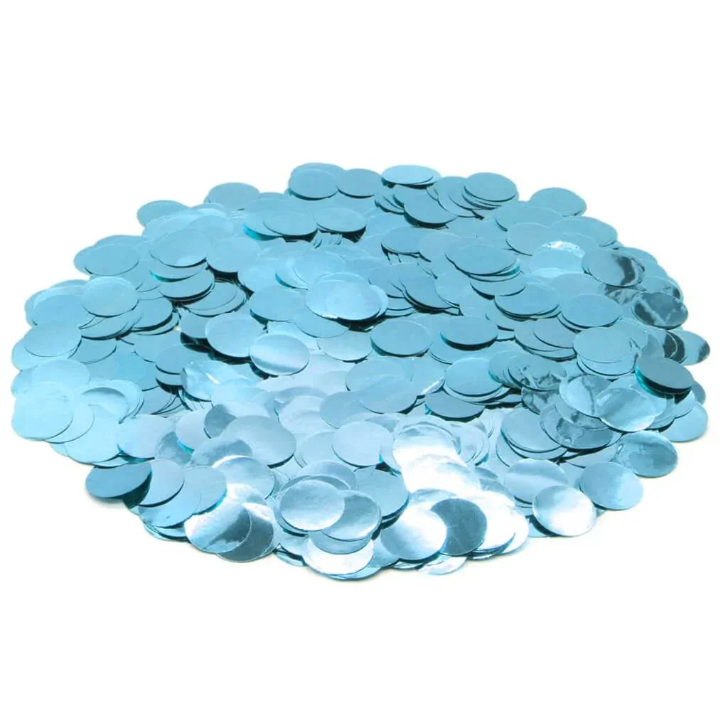 Winner  5/8" Baby Blue Foil Confetti 1oz