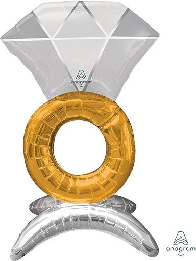 21" AirLoonz™ - Wedding Ring - Premium Party Distribution