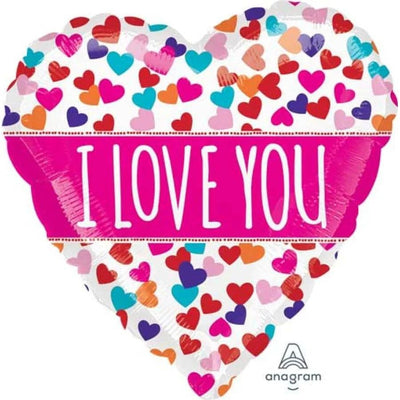 21" Love You Pink Banner Color Blast - Premium Party Distribution