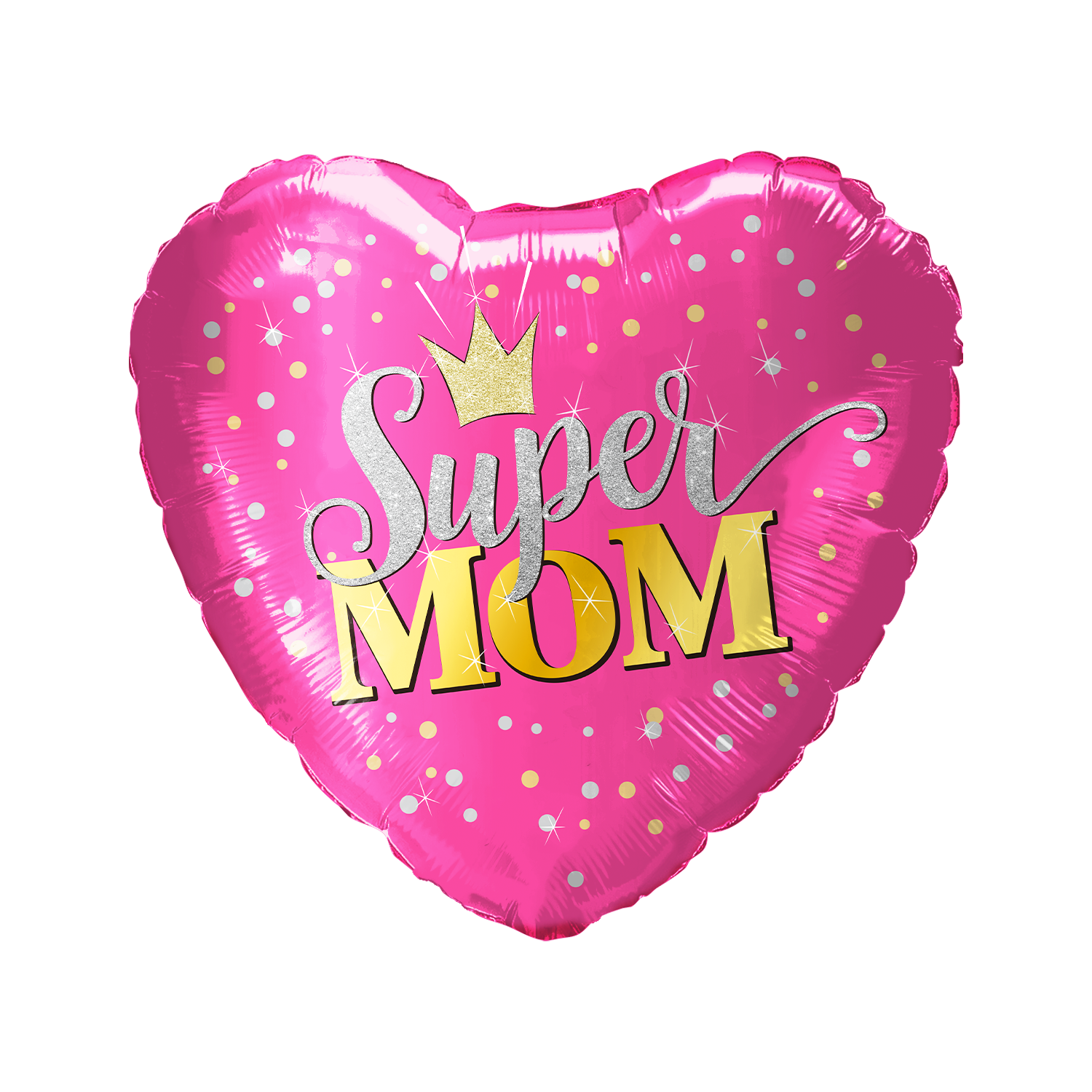 Party America 18" Super Mom Pink Heart Balloon