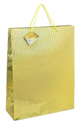 Large Gift Bags HOLOGRAM GOLD