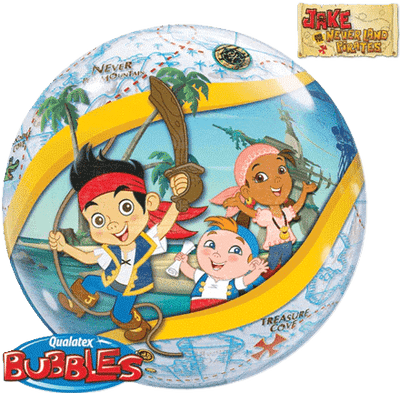 22" Bubble Balloon - Jake and the Never Land - Premium Party Distribution