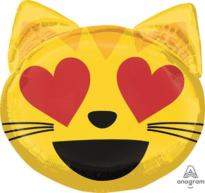 22" Emoji Cat - Heart Eyes - Premium Party Distribution