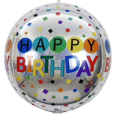 22" Happy Birthday Confetti - Holographic - Premium Party Distribution