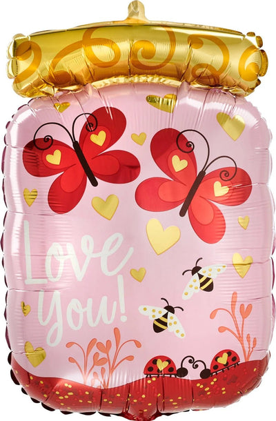 22" Love You Bugs & Butterflies Jar (5ct) - Premium Party Distribution