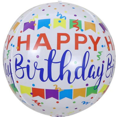 22" Orb - Happy Birthday Banner - Premium Party Distribution