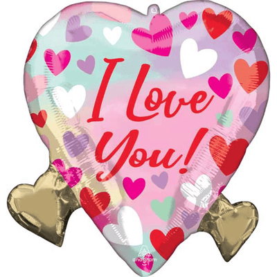 22" Pastel Love Hearts Cluster (5ct) - Premium Party Distribution