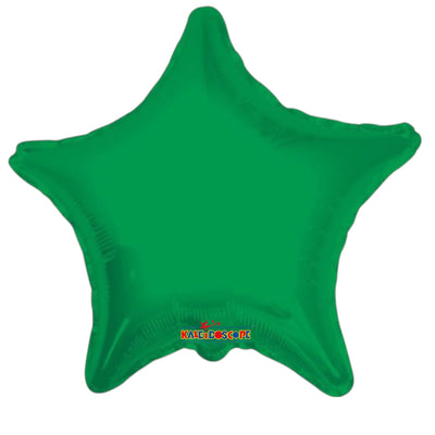 22" Star - Forest Green (100ct) - Premium Party Distribution