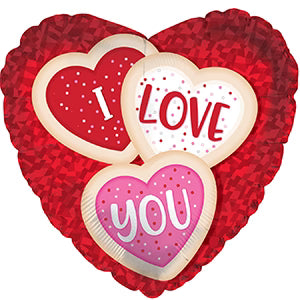 9" I Love You - Cookie Heart (100ct)