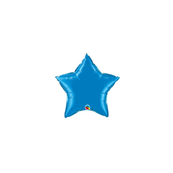 4 inch SAPPHIRE Star Qualatex Foil Balloon