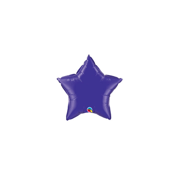 4 inch PURPLE Star shaped Qualatex Foil Balloon