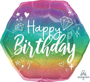 23" Sparkle Gems Happy Birthday - Premium Party Distribution