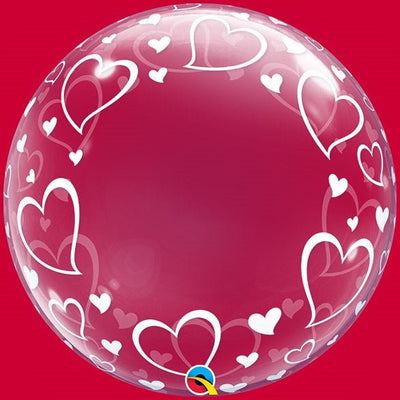 24" Deco Bubble - Stylish Heart - Premium Party Distribution