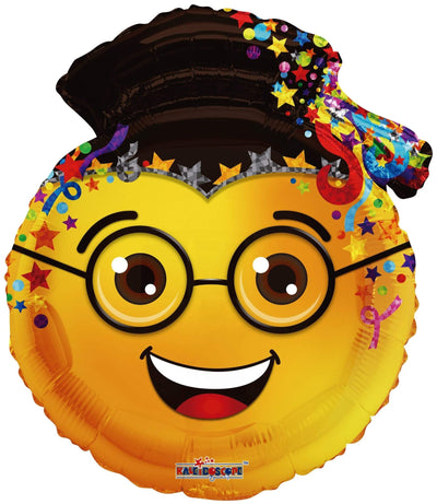 24" Emoji - Smiling Face with Glasses - Premium Party Distribution