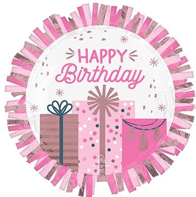 24" Pastel Birthday with Fringe - Premium Party Distribution