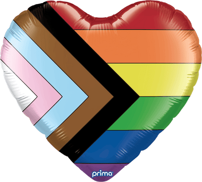 24" Pride Progress Heart - Premium Party Distribution