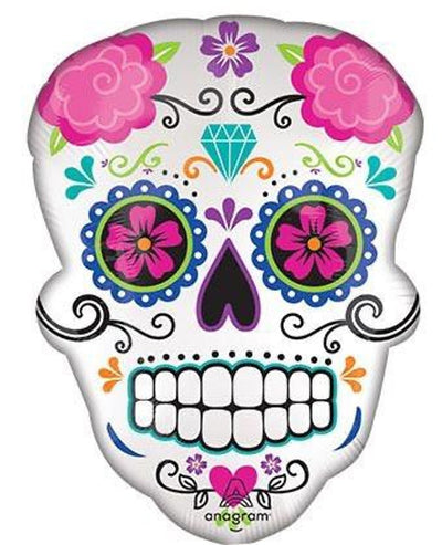 24” Satin Sugar Skull (5ct) - Premium Party Distribution