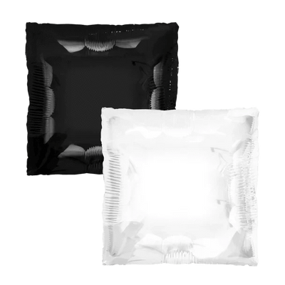 24" Squared - Black/White - Premium Party Distribution