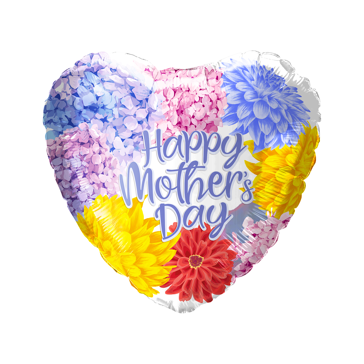 Party America 18” Happy Mother’s Day Flowers Balloon Pack of 50