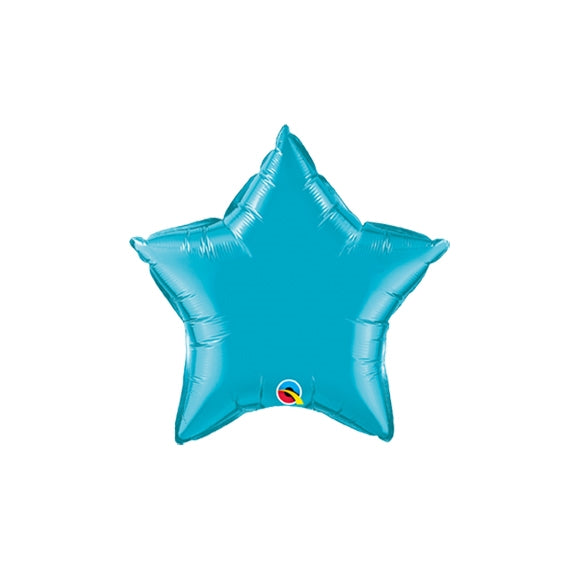 9 inch TURQUOISE Star Qualatex Foil Balloon