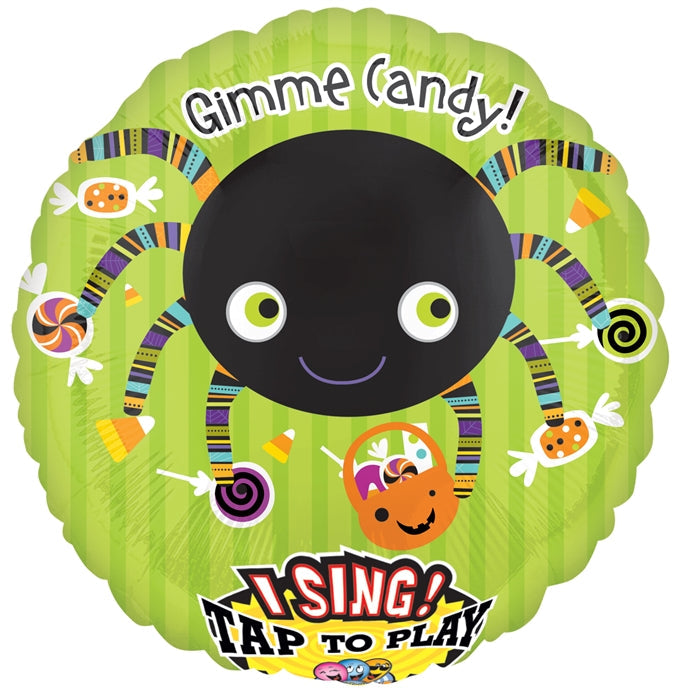 28 inch Gimme Candy Spider Sing-A-Tune