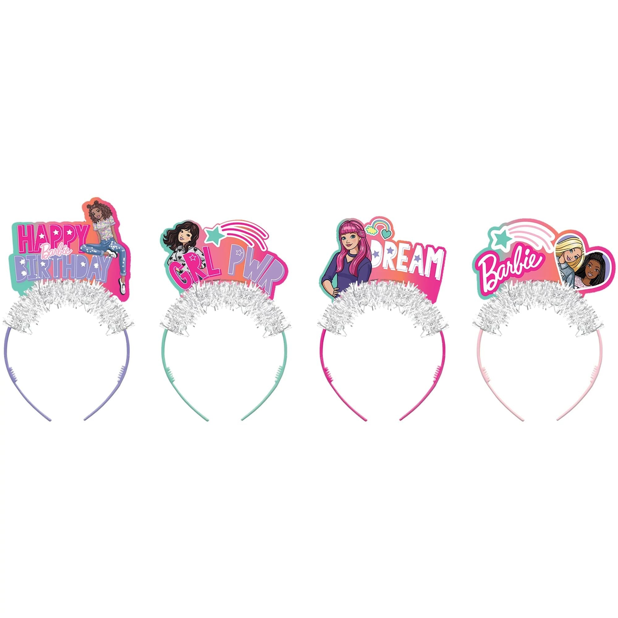 Barbie Dream Together Paper Headbands 4pc