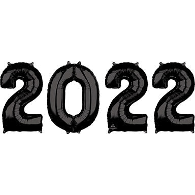 26" 2022 Number Kit - Black - Premium Party Distribution