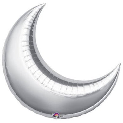 26" Crescent - Silver (3ct) - Premium Party Distribution