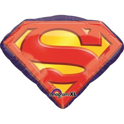 26” SUPERMAN Emblem SuperShape Foil Balloon (PKG) - Premium Party Distribution