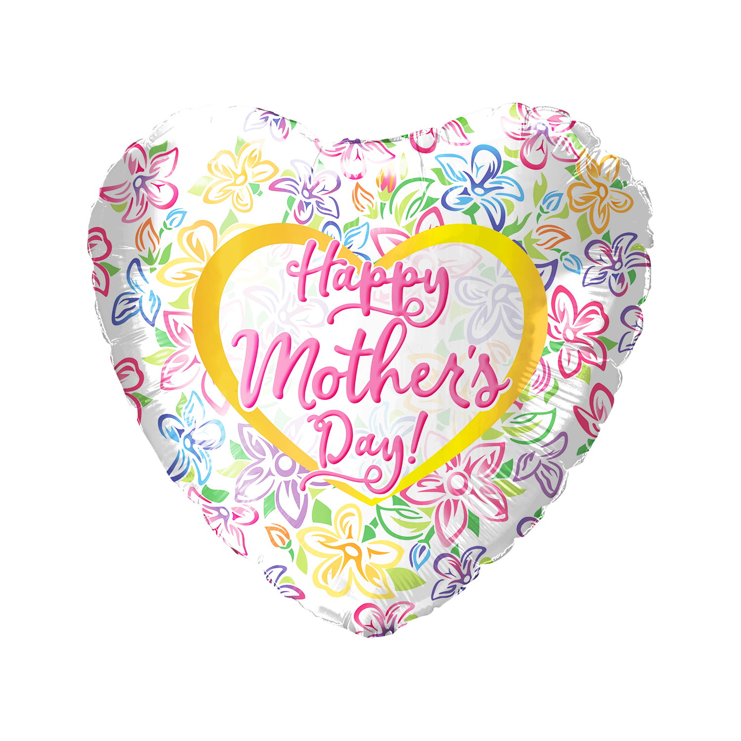 Party America 18" Happy Mother's Day Flowers Balloon