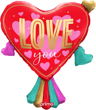 27" Love You Ruffle Collar Heart Shape - Premium Party Distribution