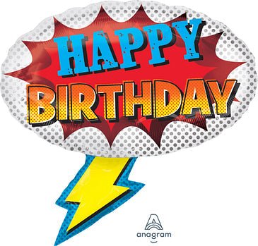 27" Superhero Happy Birthday - Premium Party Distribution
