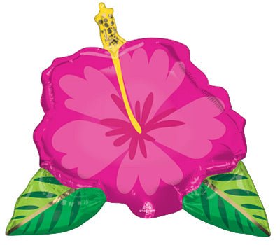 27" Tropical Hibiscus Balloon - Premium Party Distribution
