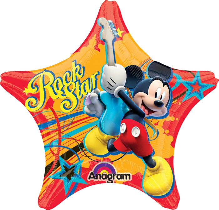 18 inch Mickey Rock Star Star shaped Balloon