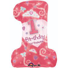 28" 1st Birthday Princess - Premium Party Distribution