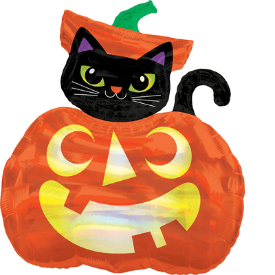 28" Cat in Pumpkin (5ct) - Premium Party Distribution