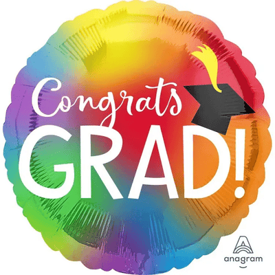 28" Colorful Congrats Grad (5ct) - Premium Party Distribution