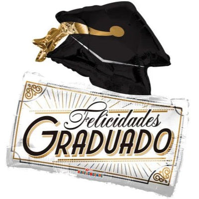 28" Felicidades Graduado (5ct) - Premium Party Distribution