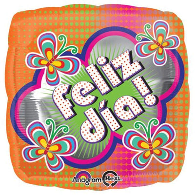 28" Feliz Dia Dots & Butterflies (5ct) - Premium Party Distribution