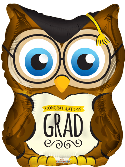28" Owl Congrats Grad Shape Foil Balloon (5 - Pack) - ConverUSA - Premium Party Distribution