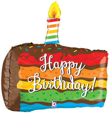 28" Rainbow Birthday Cake - Premium Party Distribution