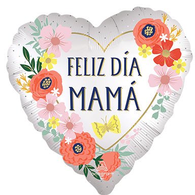28" Satin Feliz Dia Mama Blooms (5ct) - Premium Party Distribution