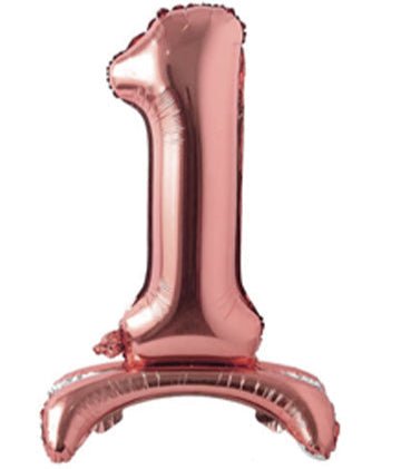 28" Standing Foil Numbers - Rose Gold - Premium Party Distribution
