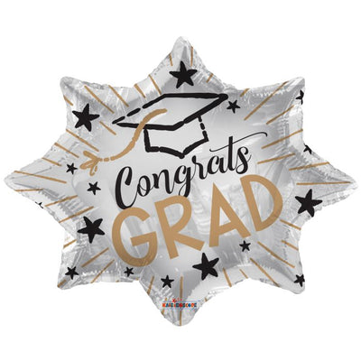 28" Yay! Congrats Grad Balloon 1ct - ConverUSA - Premium Party Distribution