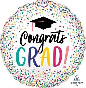 28" Yay Grad Confetti Dots (5ct) - Premium Party Distribution